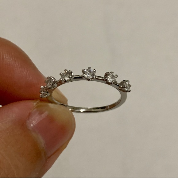 6 Stone 925 Ring Size 7 - Picture 4 of 12